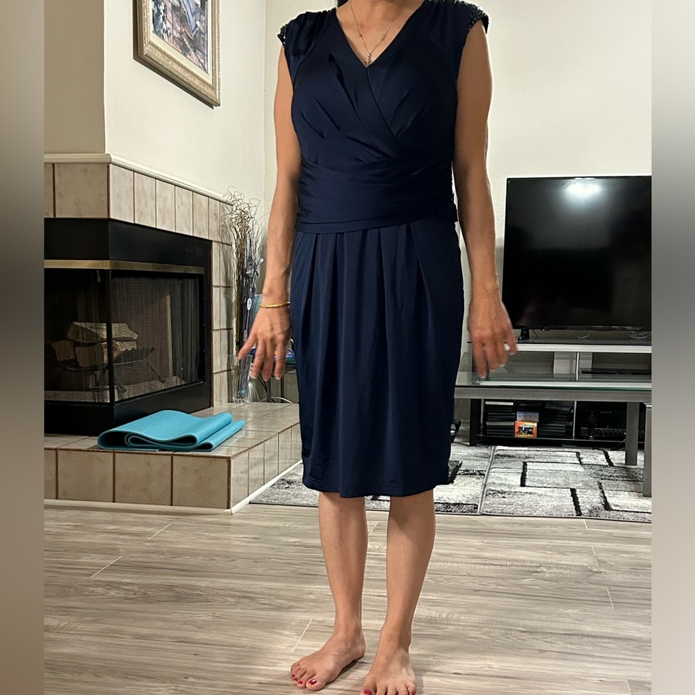 Beautiful navy dress luxury brand name